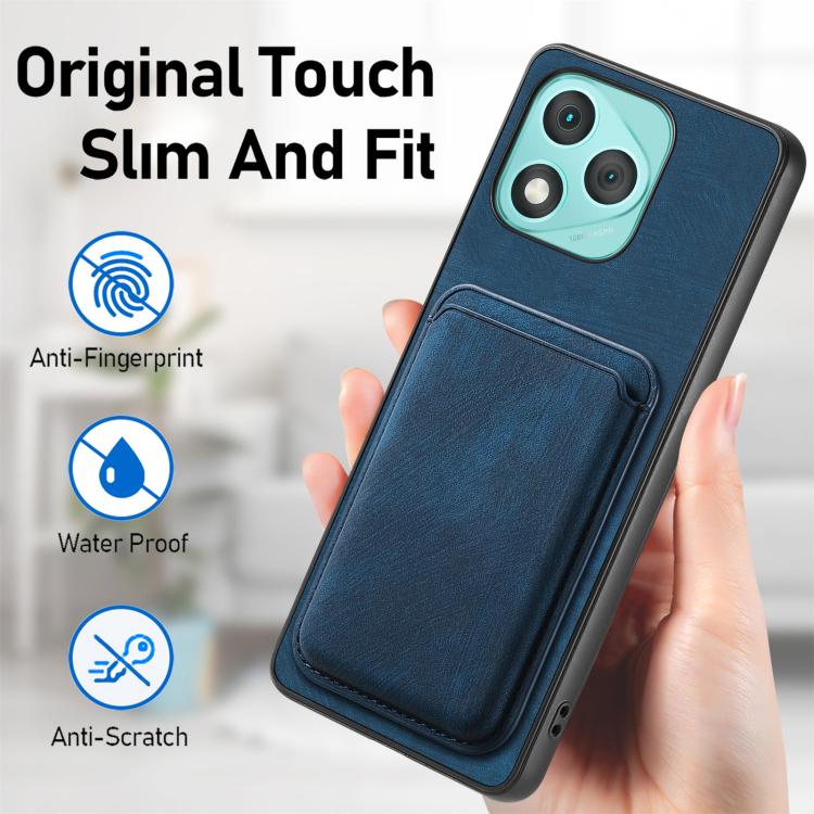 For Honor 400 Lite Global Retro Leather Card Bag Magnetic Phone Case