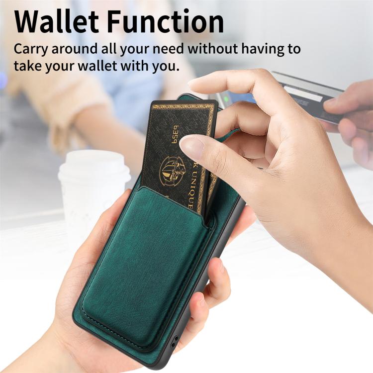 For Honor 400 Lite Global Retro Leather Card Bag Magnetic Phone Case