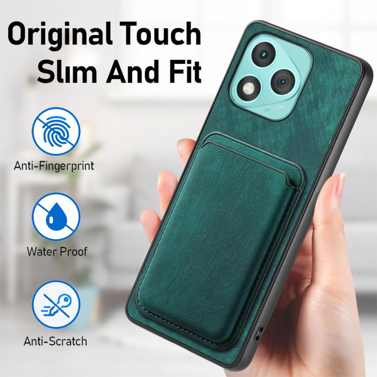 For Honor 400 Lite Global Retro Leather Card Bag Magnetic Phone Case
