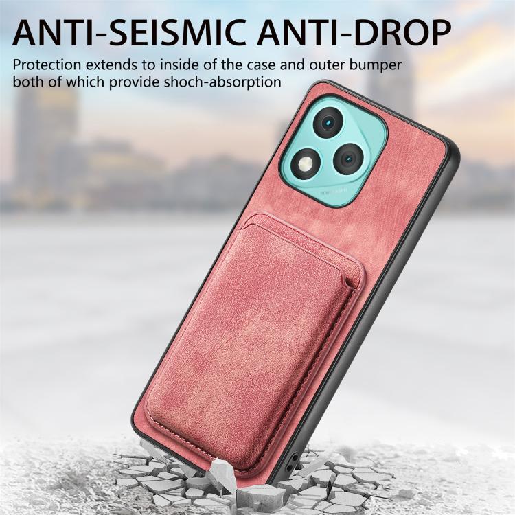 For Honor 400 Lite Global Retro Leather Card Bag Magnetic Phone Case