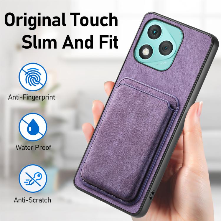 For Honor 400 Lite Global Retro Leather Card Bag Magnetic Phone Case