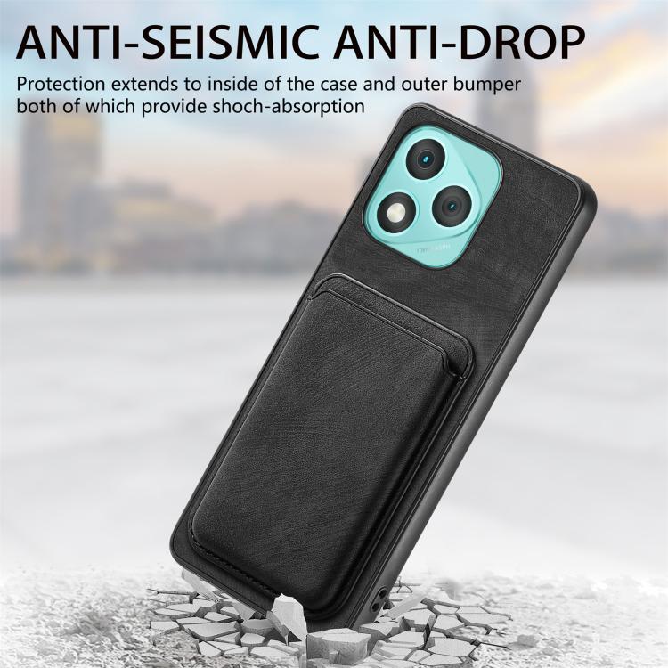 For Honor 400 Lite Global Retro Leather Card Bag Magnetic Phone Case