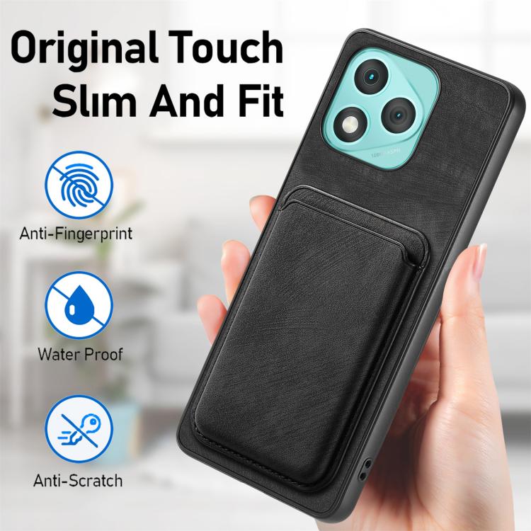 For Honor 400 Lite Global Retro Leather Card Bag Magnetic Phone Case