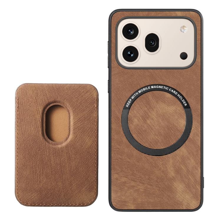 For Honor 600 Global Retro Leather Card Bag Magnetic Phone Case