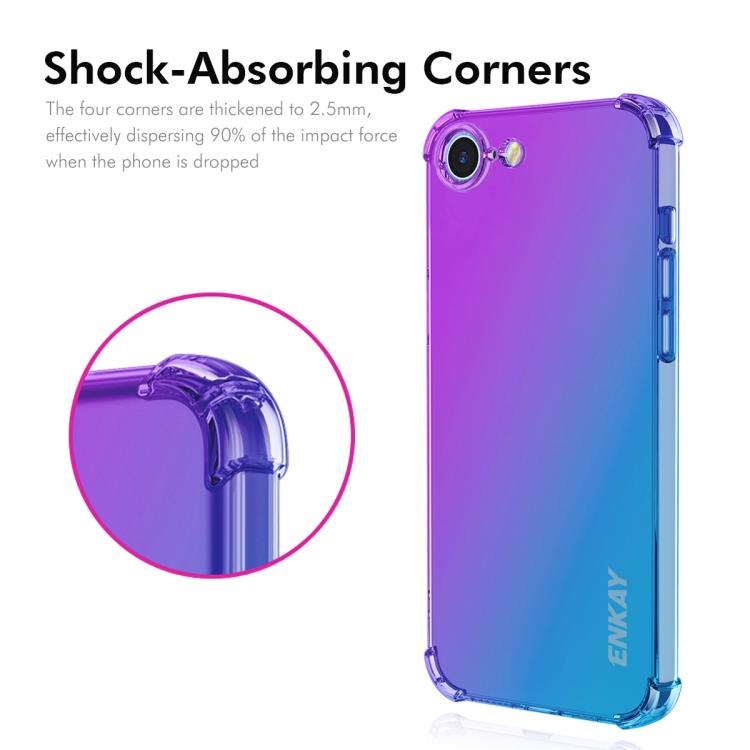 For iPhone 17e / 16e ENKAY Hat-Prince Gradient Airbag TPU Phone Case