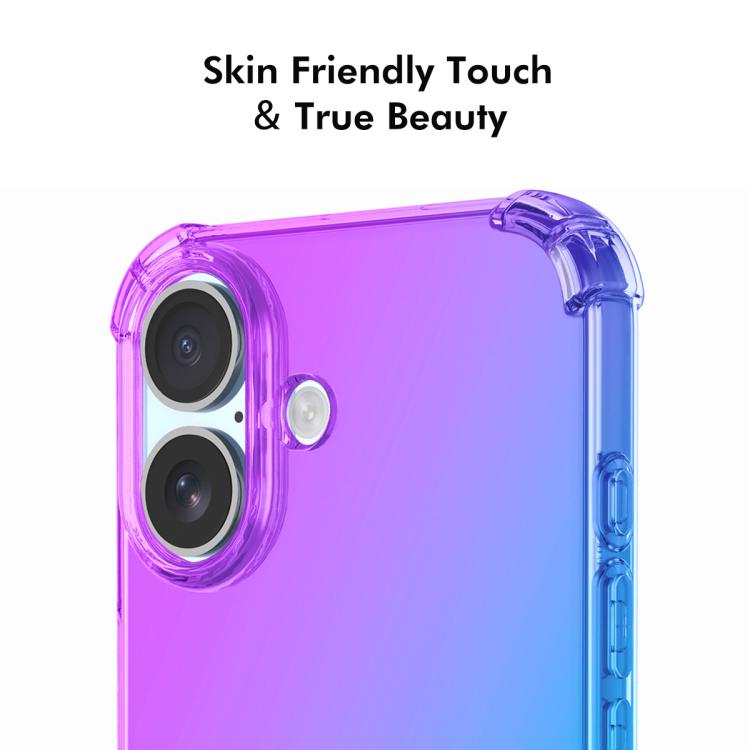 For iPhone 16 ENKAY Hat-Prince Gradient Airbag TPU Phone Case