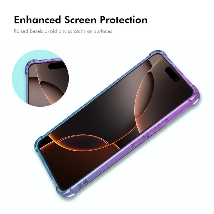 For iPhone 16 Plus ENKAY Hat-Prince Gradient Airbag TPU Phone Case