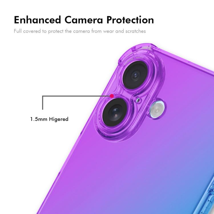 For iPhone 17 ENKAY Hat-Prince Gradient Airbag TPU Phone Case