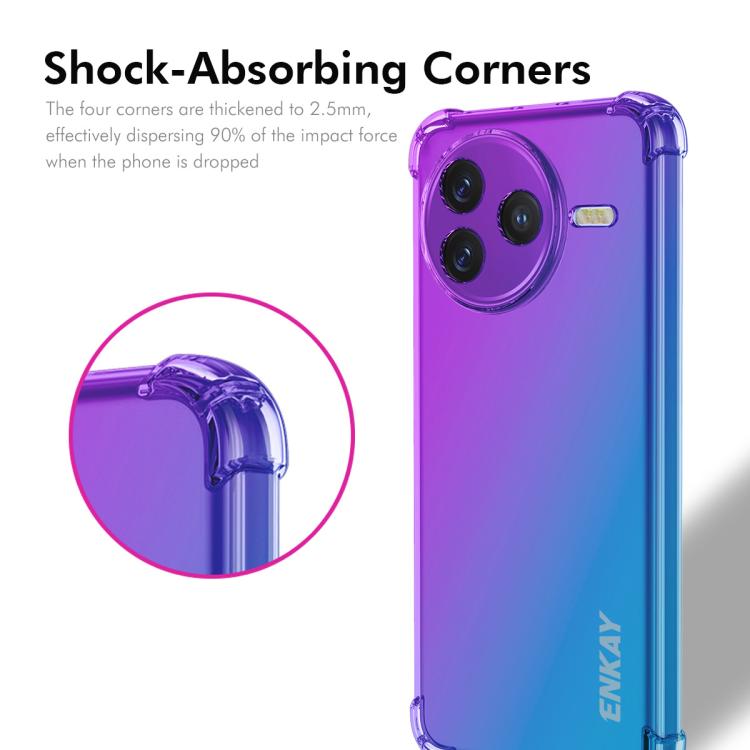 For Xiaomi Poco F7 Ultra / Redmi K80 Pro ENKAY Hat-Prince Gradient Airbag TPU Phone Case