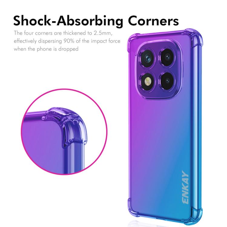 For Redmi Note 14 Pro 5G ENKAY Hat-Prince Gradient Airbag TPU Phone Case