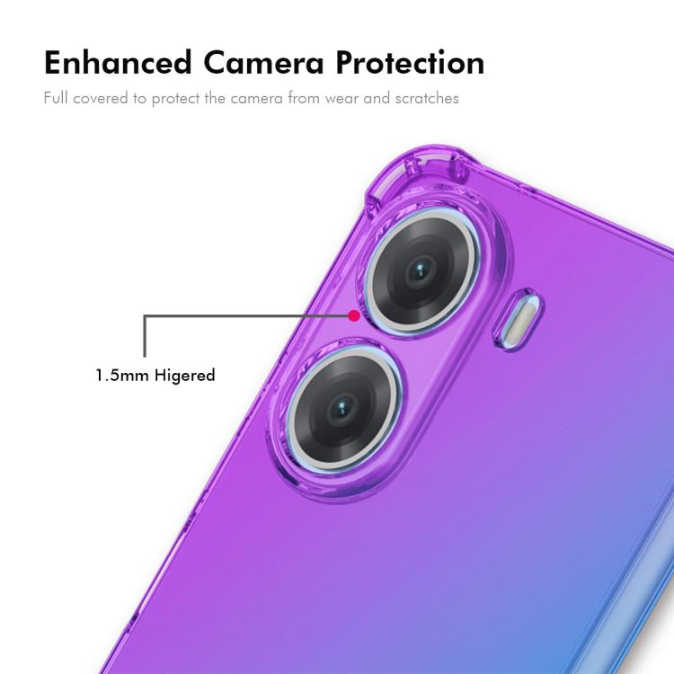 For Xiaomi Poco X7 Pro / Redmi Turbo 4 ENKAY Hat-Prince Gradient Airbag TPU Phone Case
