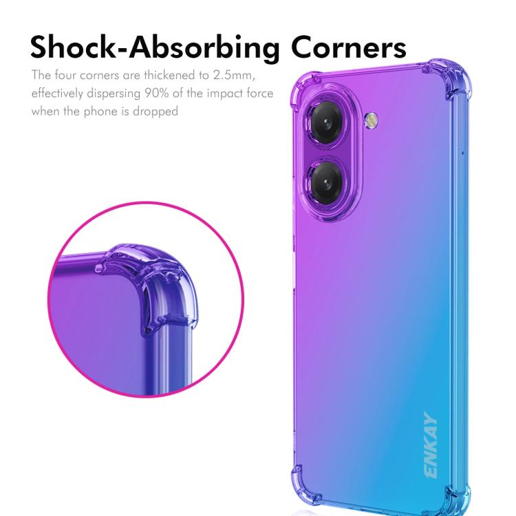 For Redmi A5 4G 171.7mm / XIiaomi Poco C71 4G ENKAY Hat-Prince Gradient Airbag TPU Phone Case