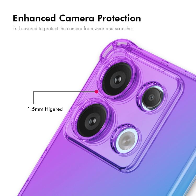 For Redmi Note 14S 4G ENKAY Hat-Prince Gradient Airbag TPU Phone Case