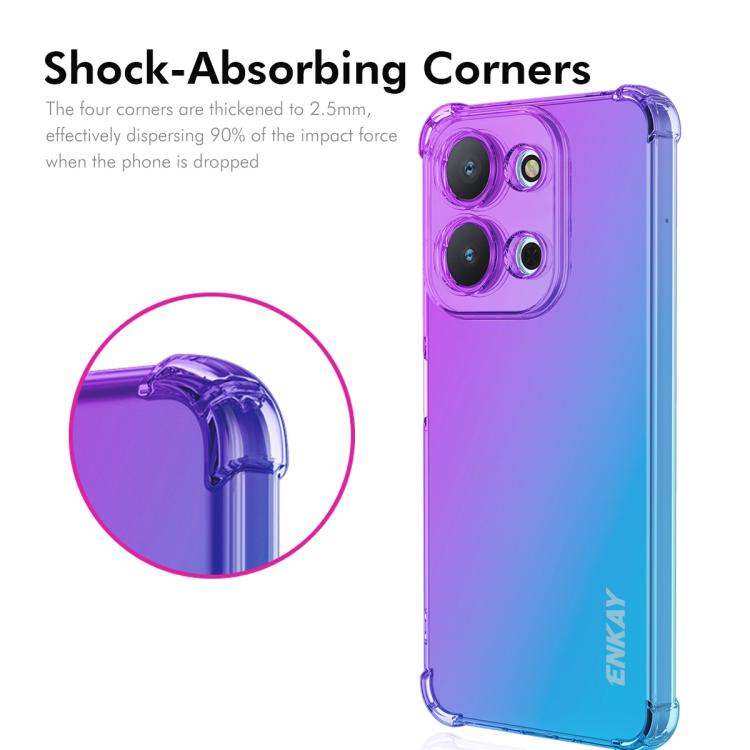 For Redmi 15C 5G / 4G EU 173mm ENKAY Hat-Prince Gradient Airbag TPU Phone Case