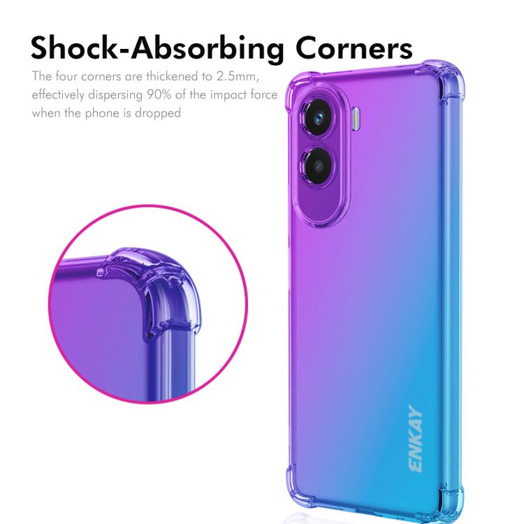 For Xiaomi Poco M7 4G 169mm ENKAY Hat-Prince Gradient Airbag TPU Phone Case