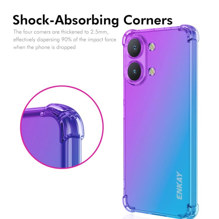 For Xiaomi Poco X8 Pro Max ENKAY Hat-Prince Gradient Airbag TPU Phone Case