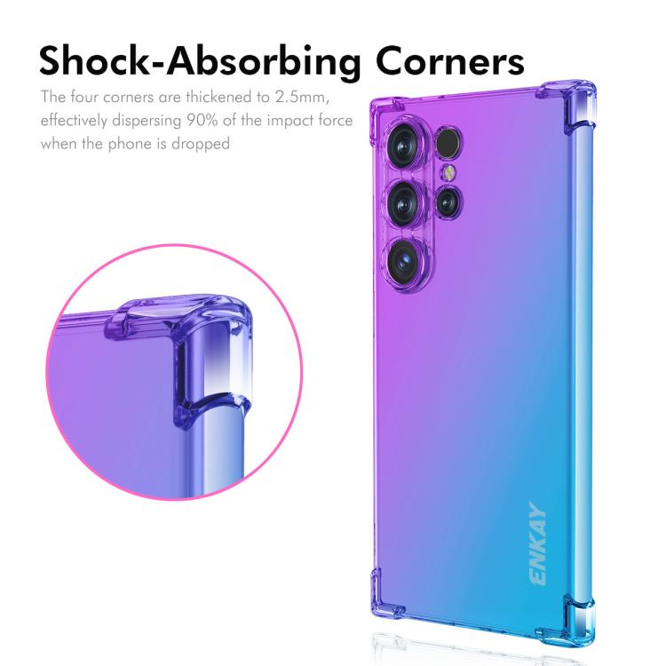 For Samsung Galaxy S24 Ultra 5G ENKAY Hat-Prince Gradient Airbag TPU Phone Case