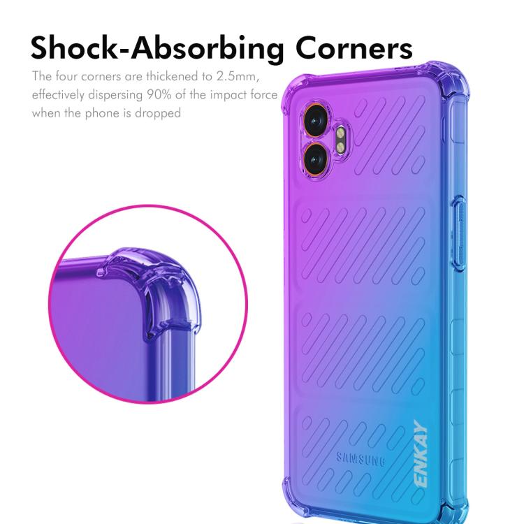 For Samsung Galaxy Xcover7 Pro ENKAY Hat-Prince Gradient Airbag TPU Phone Case