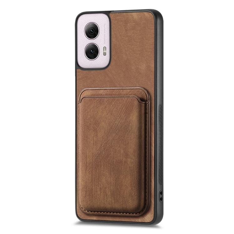 For Motorola Moto G Power 5G 2024 Retro Leather Card Bag Magnetic Phone Case