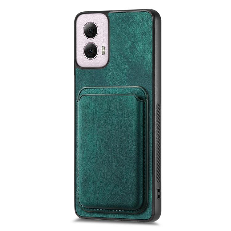 For Motorola Moto G Power 5G 2024 Retro Leather Card Bag Magnetic Phone Case