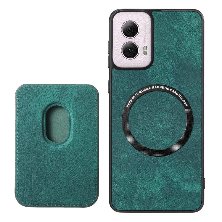 For Motorola Moto G Power 5G 2024 Retro Leather Card Bag Magnetic Phone Case