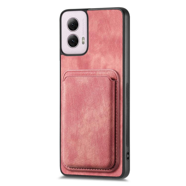For Motorola Moto G Power 5G 2024 Retro Leather Card Bag Magnetic Phone Case