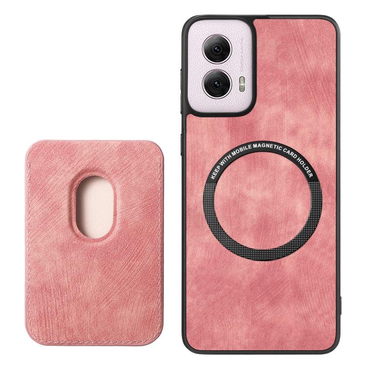 For Motorola Moto G Power 5G 2024 Retro Leather Card Bag Magnetic Phone Case