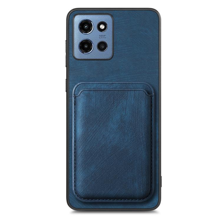 For Motorola Moto G 5G 2025 Retro Leather Card Bag Magnetic Phone Case