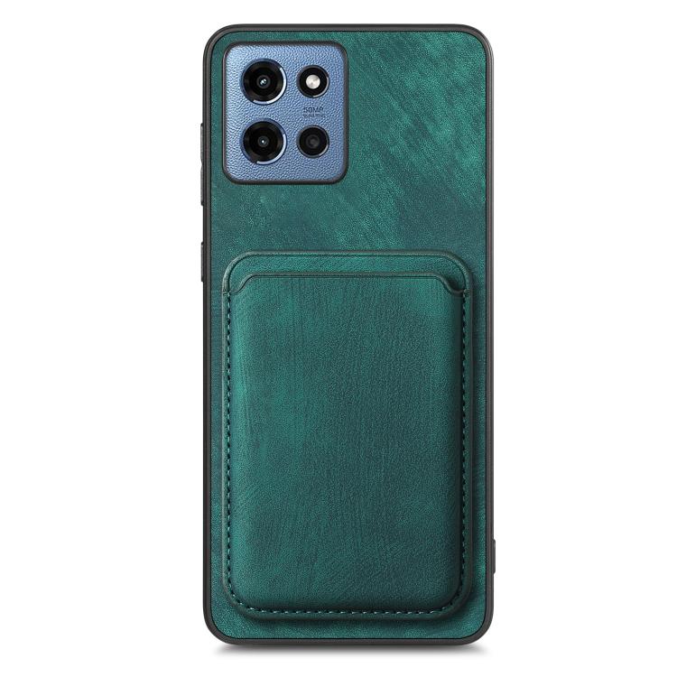 For Motorola Moto G 5G 2025 Retro Leather Card Bag Magnetic Phone Case