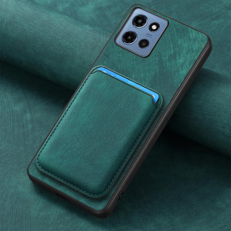 For Motorola Moto G 5G 2025 Retro Leather Card Bag Magnetic Phone Case