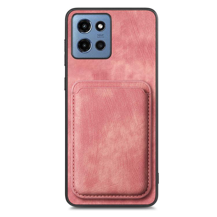 For Motorola Moto G 5G 2025 Retro Leather Card Bag Magnetic Phone Case