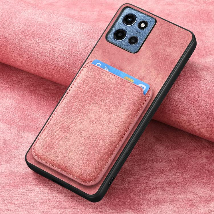 For Motorola Moto G 5G 2025 Retro Leather Card Bag Magnetic Phone Case