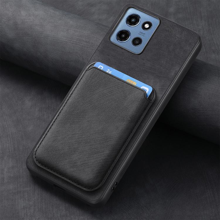 For Motorola Moto G 5G 2025 Retro Leather Card Bag Magnetic Phone Case