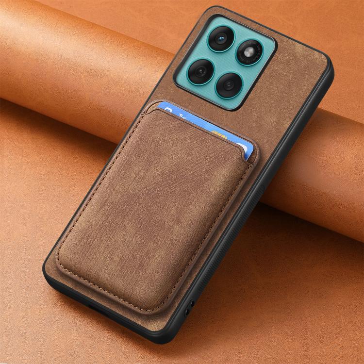 For Motorola Moto Edge 60 Fusion Retro Leather Card Bag Magnetic Phone Case