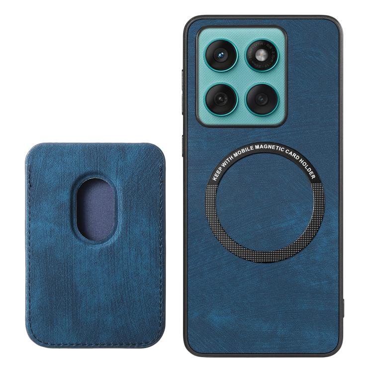For Motorola Moto Edge 60 Fusion Retro Leather Card Bag Magnetic Phone Case