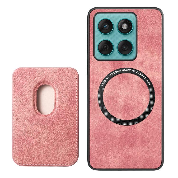 For Motorola Moto Edge 60 Fusion Retro Leather Card Bag Magnetic Phone Case