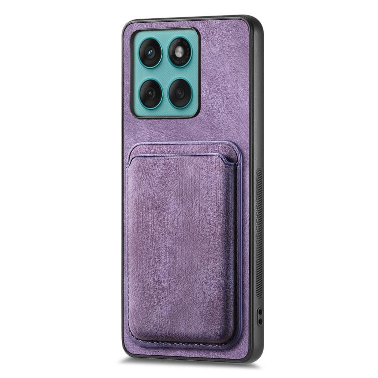 For Motorola Moto Edge 60 Fusion Retro Leather Card Bag Magnetic Phone Case