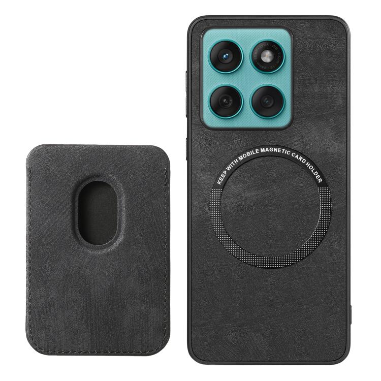 For Motorola Moto Edge 60 Fusion Retro Leather Card Bag Magnetic Phone Case