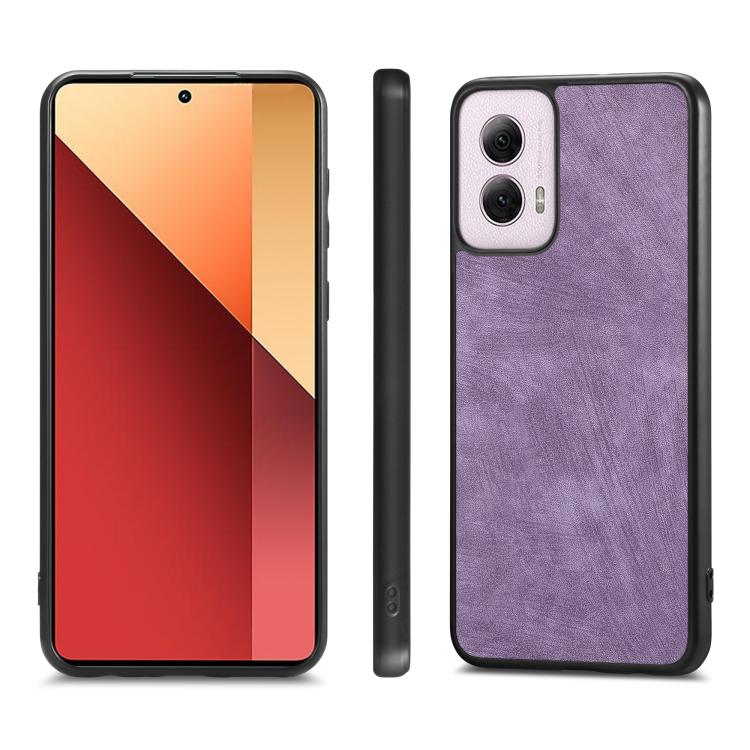 For Motorola Moto G Power 5G 2024 Vintage Leather PC Back Cover Phone Case