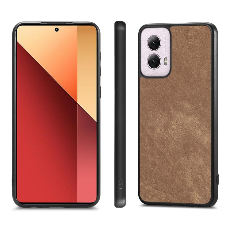 For Motorola Moto G Power 5G 2024 Vintage Leather PC Back Cover Phone Case