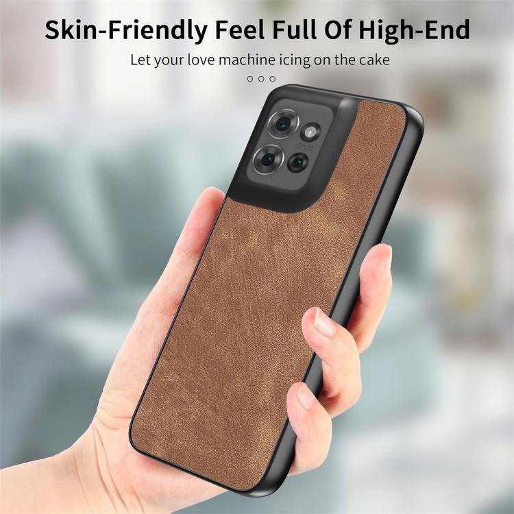 For Motorola Moto G Power 2025 5G Vintage Leather PC Back Cover Phone Case