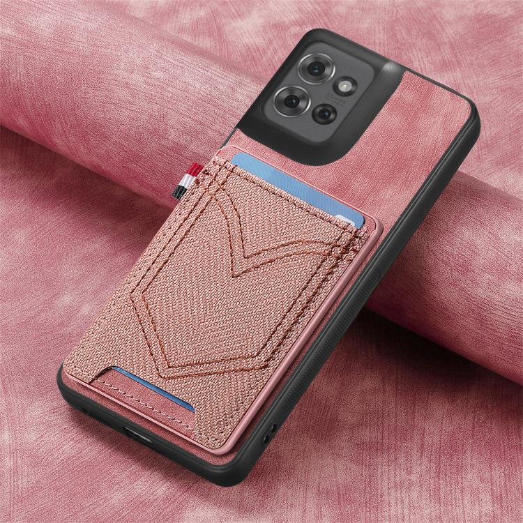 For Motorola Moto G Power 2025 5G Denim Texture Leather Skin Phone Case with Card Slot