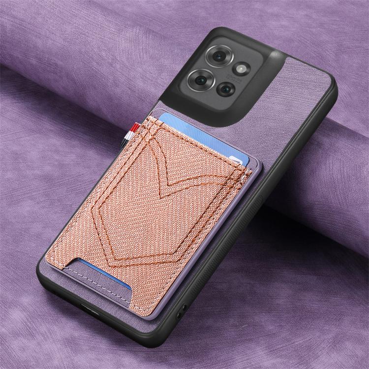 For Motorola Moto G Power 2025 5G Denim Texture Leather Skin Phone Case with Card Slot