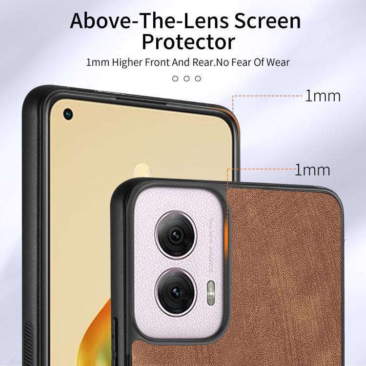 For Motorola Moto G Power 2024 5G Retro Skin-feel Ring Card Wallet Phone Case