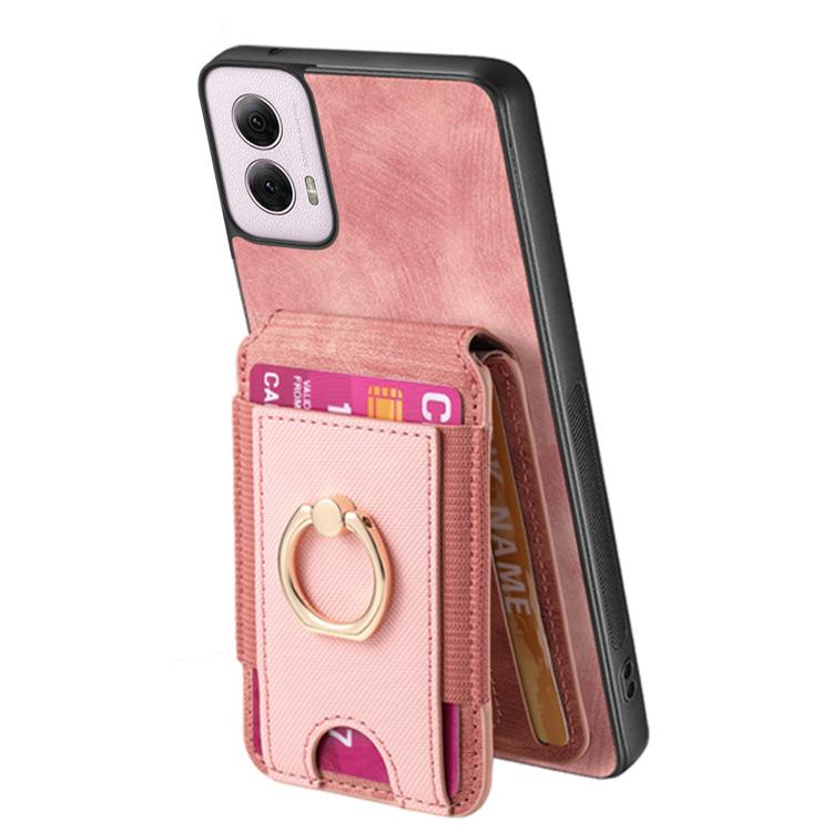 For Motorola Moto G Power 5G 2024 Retro Splitable Magnetic Stand Card Bag Leather Phone Case