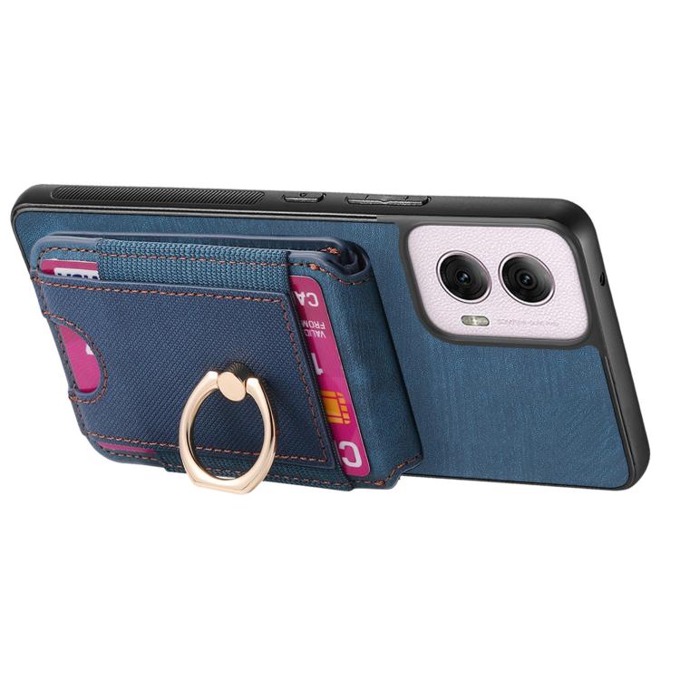 For Motorola Moto G Power 5G 2024 Retro Splitable Magnetic Stand Card Bag Leather Phone Case