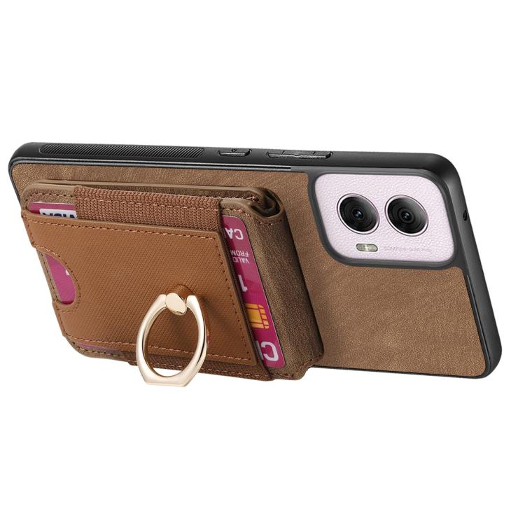 For Motorola Moto G Power 5G 2024 Retro Splitable Magnetic Stand Card Bag Leather Phone Case