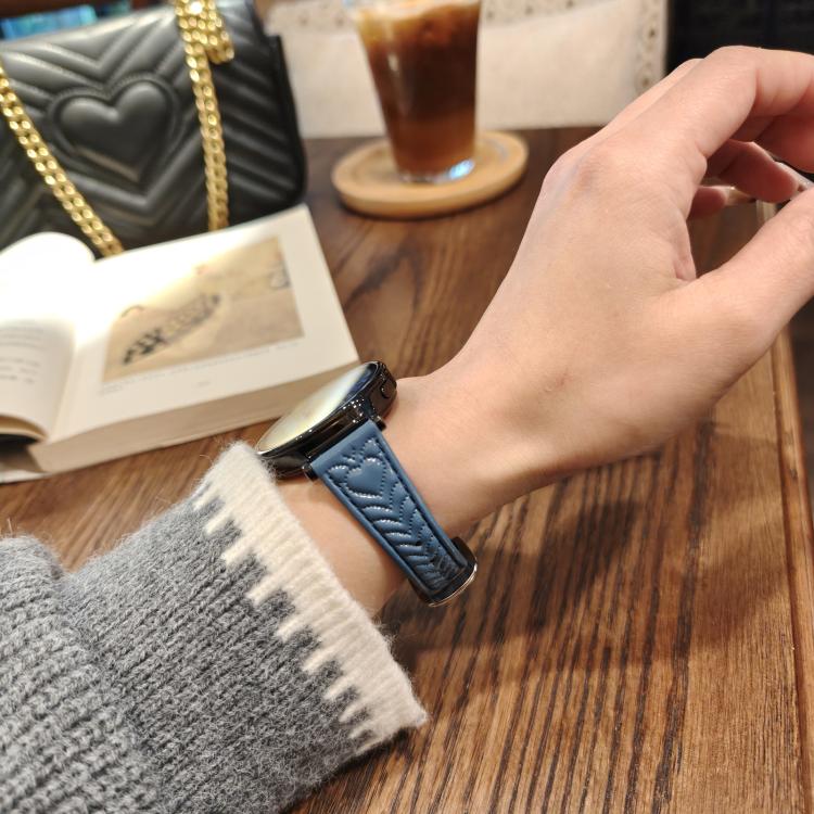 For Redmi Watch 5 Active Heart-Shaped Embossed 22mm Leather Watch Band