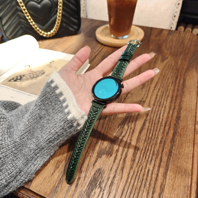 For Garmin Venu 3 Heart-Shaped Embossed 22mm Leather Watch Band
