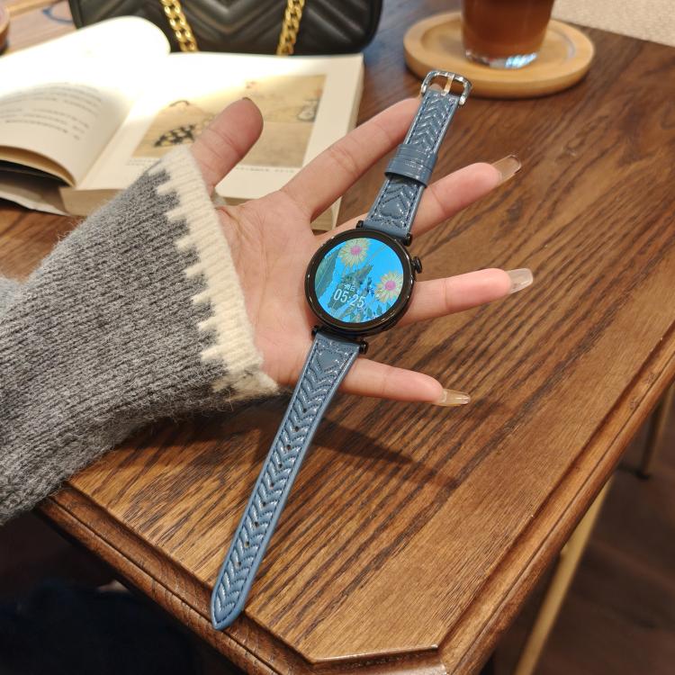 For COROS Pace 3 Heart-Shaped Embossed 22mm Leather Watch Band